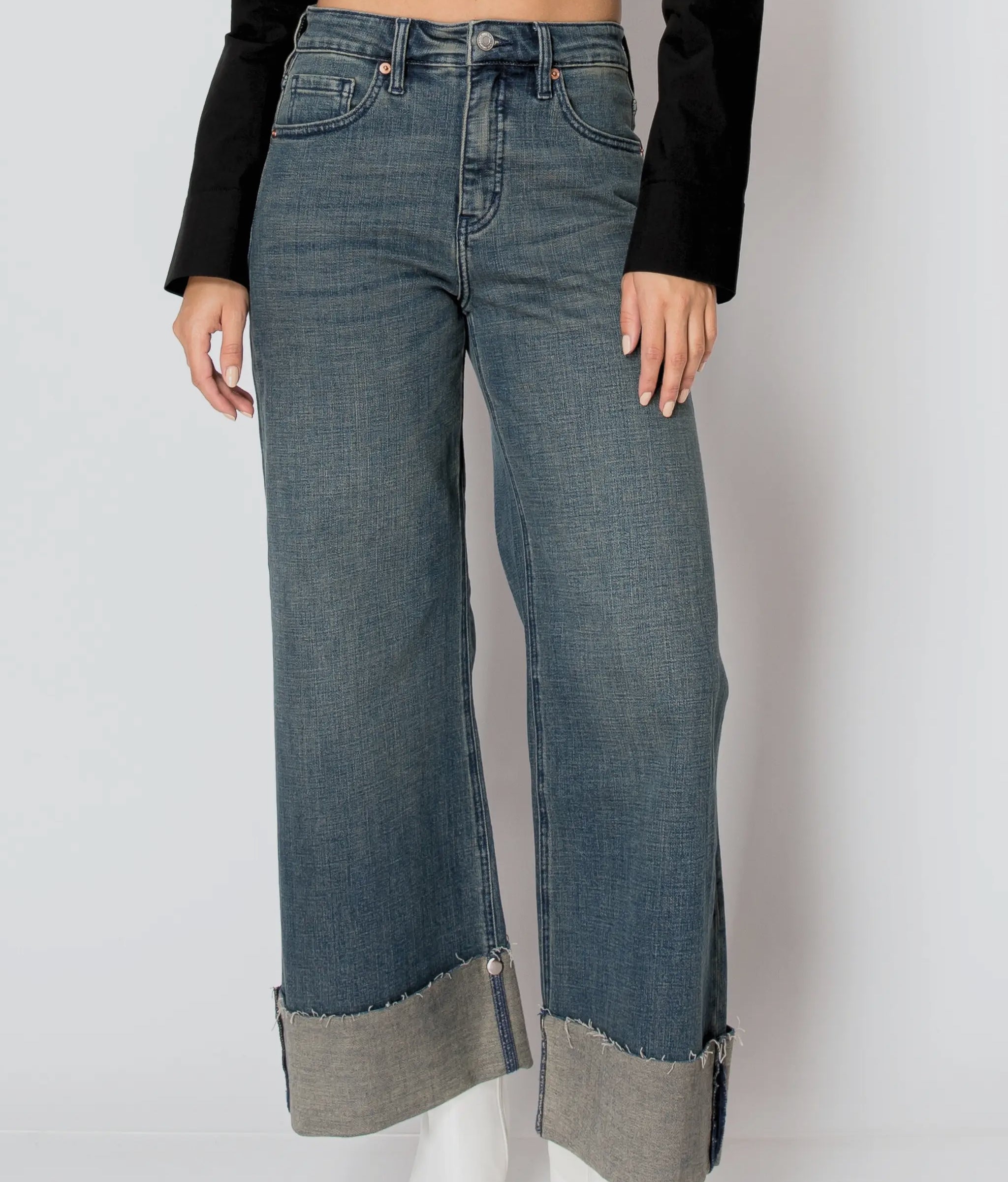 Artemis Vintage Tummy Control High Rise Wide Leg Jeans