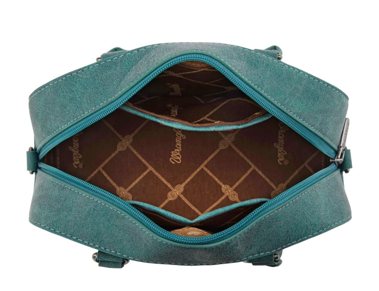 Wrangler Aztec Print Crossbody Satchel Purse