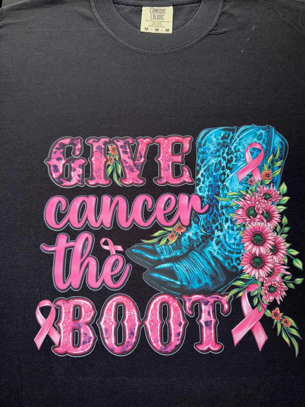 Give Cancer the Boot Graphic Tee