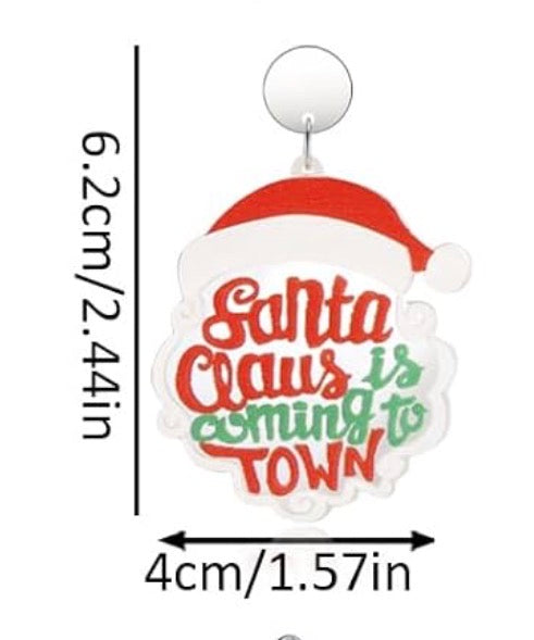 Acrylic Christmas Earrings