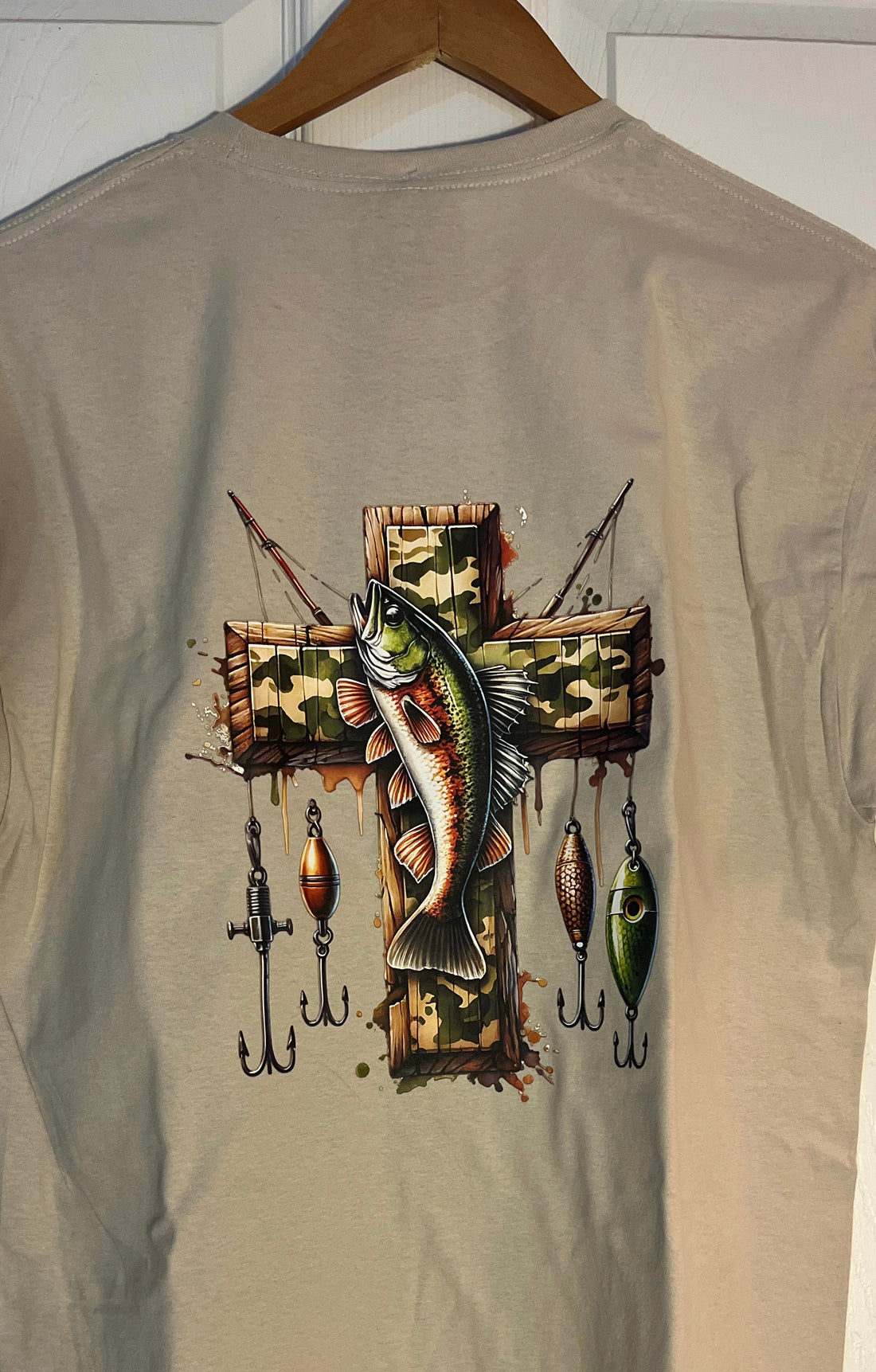 Fishing Cross Graphic Tee