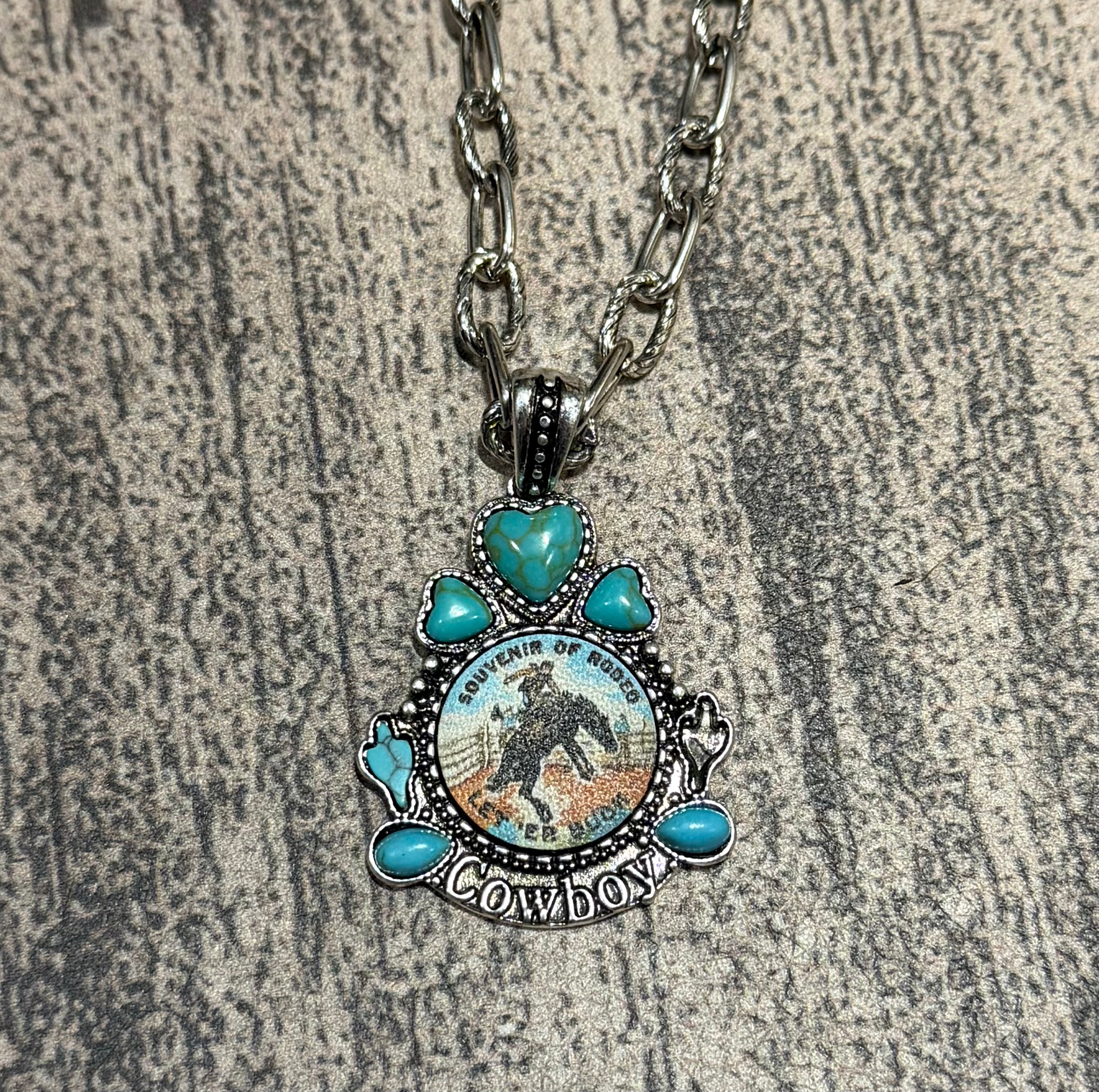 Let ‘er Buck Pendant Necklace