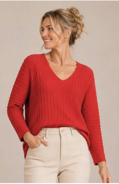 Lurex V-Neck Sweater