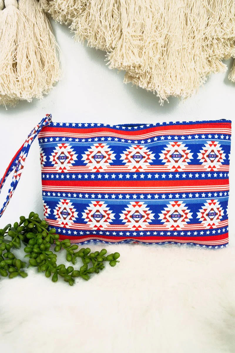 Women’s Aztec Style Wristlet Pouch