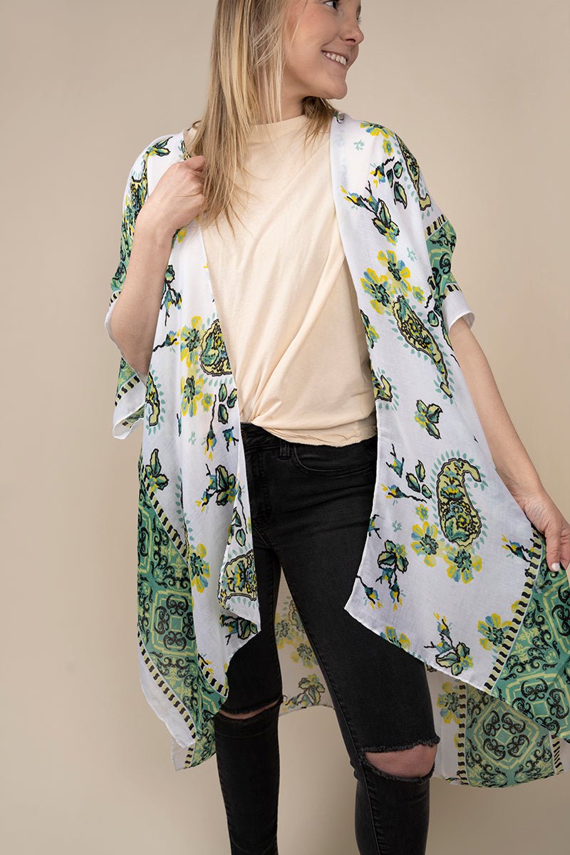 Styliné New Found Love Paisley Kimono