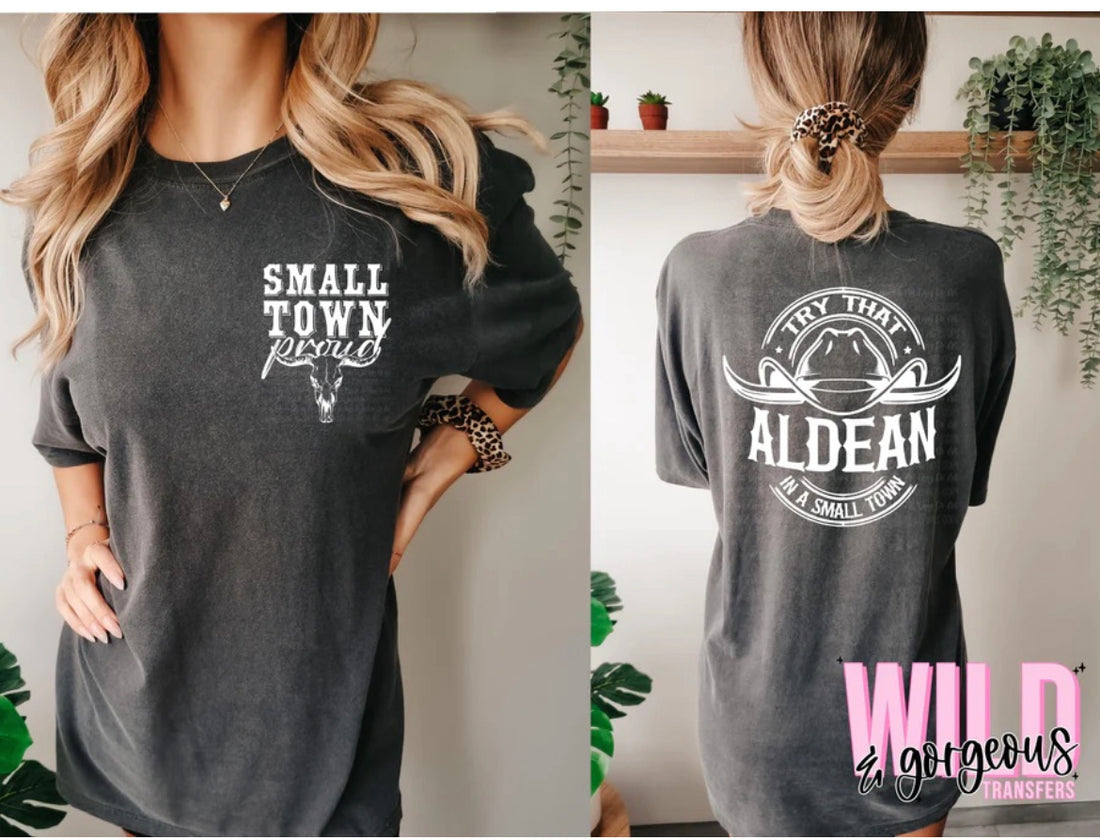 Small Town Proud, Try That In a Small Town Aldean Graphic Tee