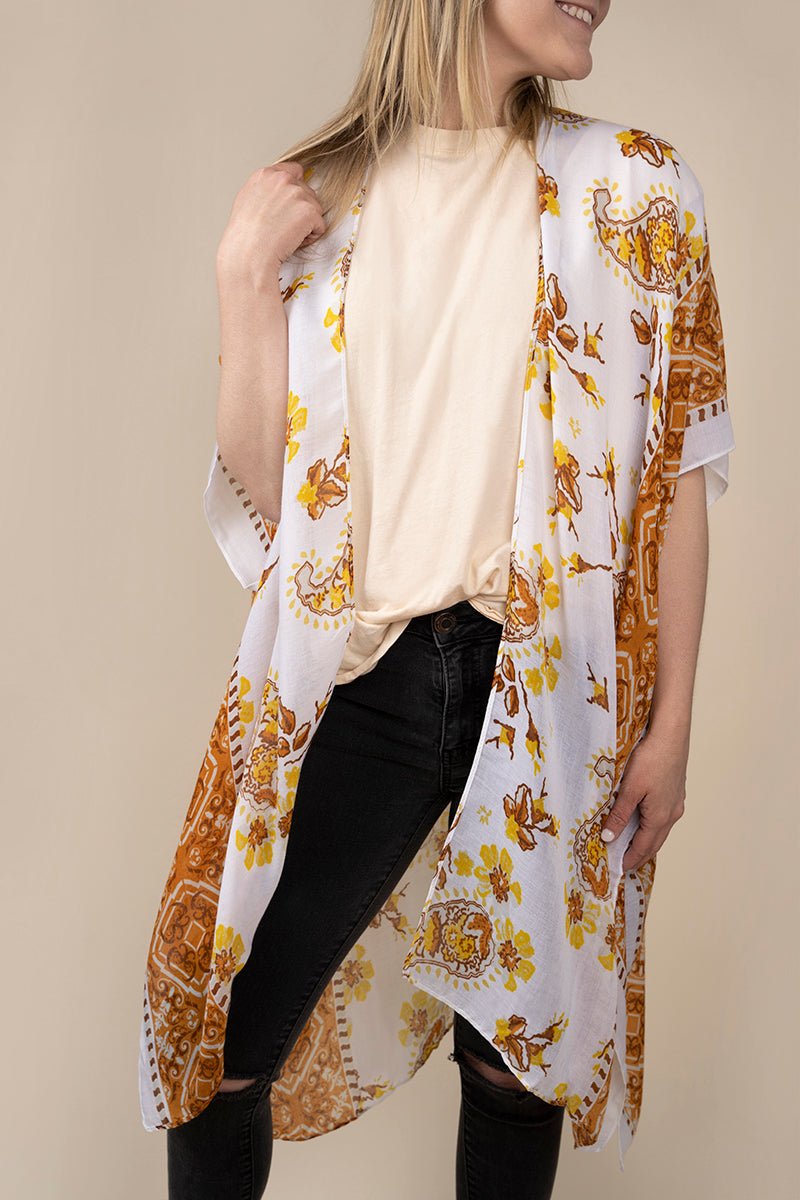 Styliné New Found Love Paisley Kimono