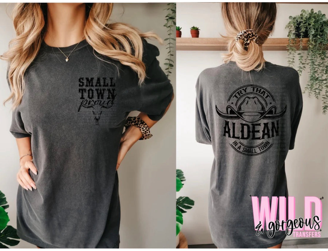 Small Town Proud, Try That In a Small Town Aldean Graphic Tee