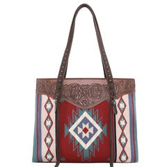 Trinity Ranch Aztec Tapestry Concealed Carry Tote Purse