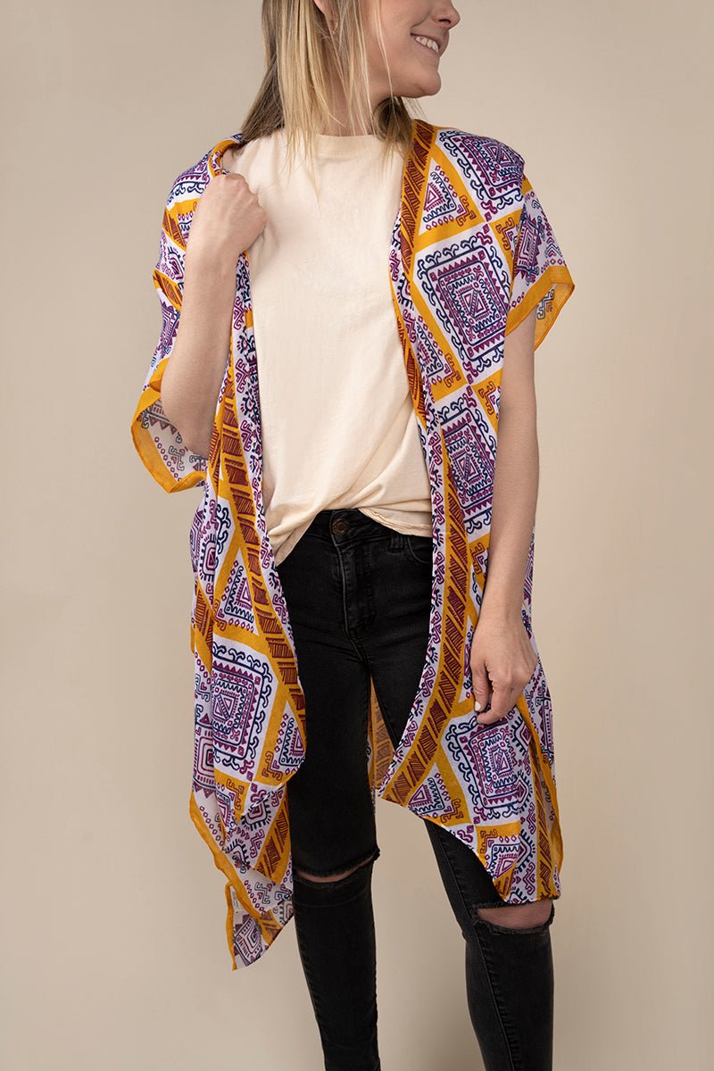 Styliné Sahara Sands Yellow Kimono