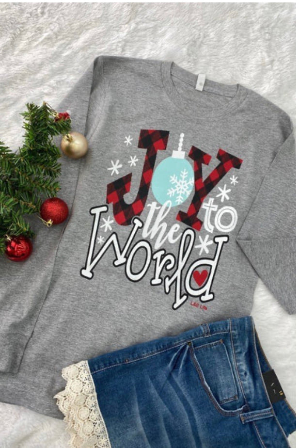 Joy to the World Holiday Long Sleeve Shirt