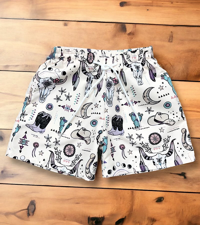 Boys Western Printed Trunks