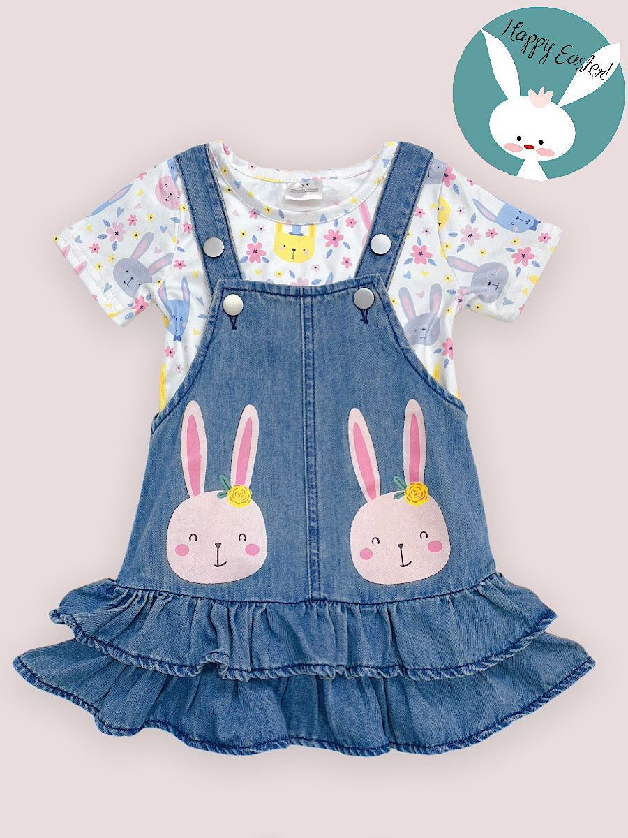 Full Set View-Easter Bunny 2 pc. Skirt Set