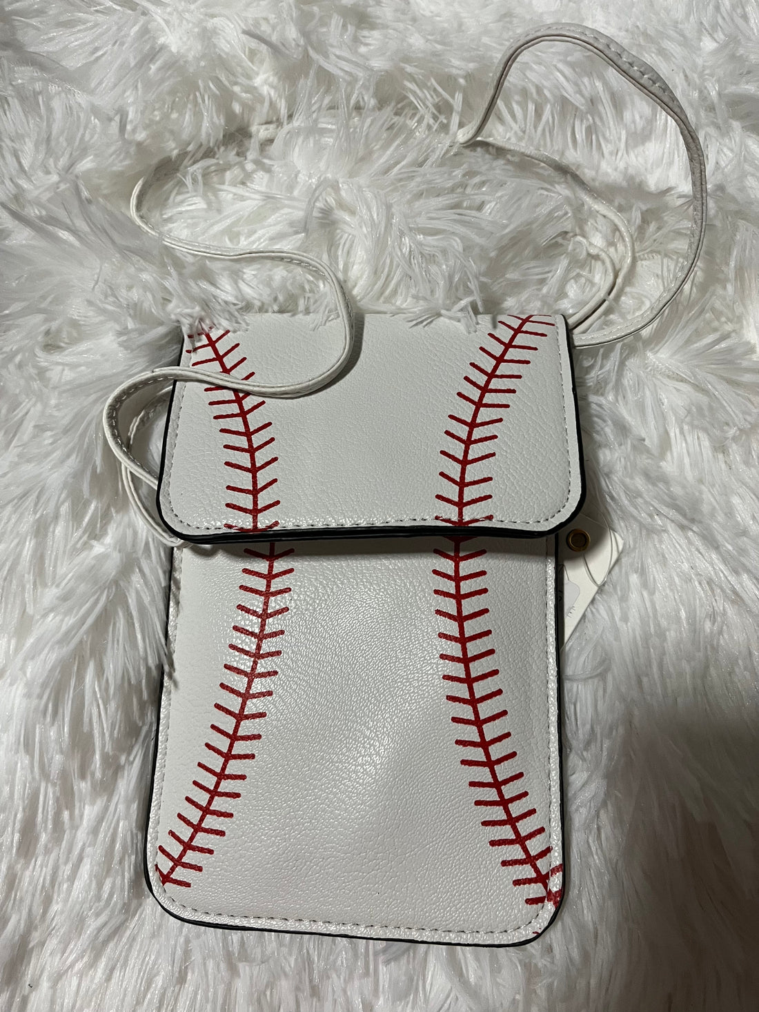 Front View Baseball-Cross-body Touch Screen Phone Purse