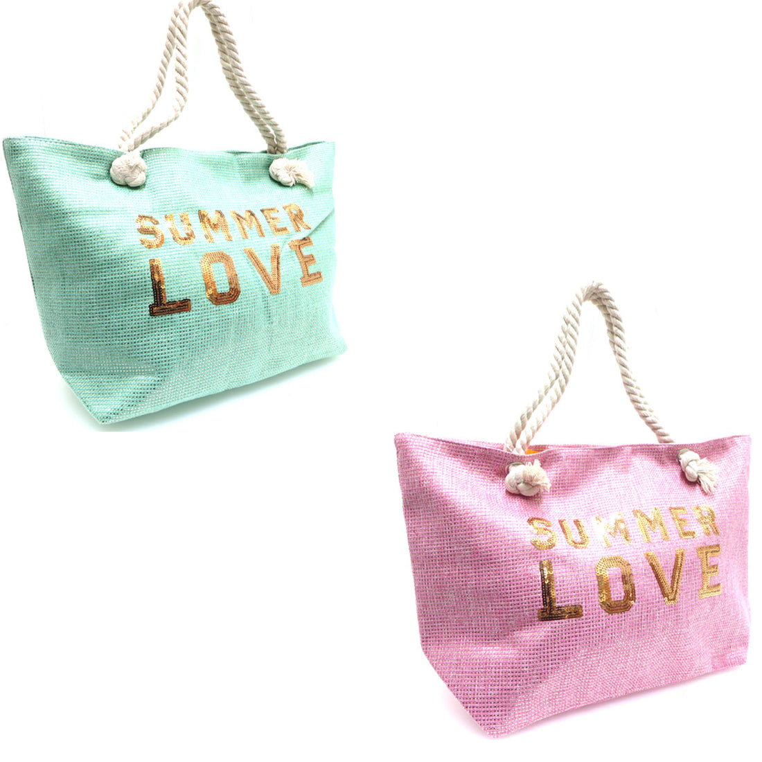 Front View-Summer Love Beach Tote
